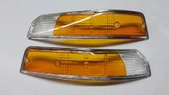 Blinkergläser im Set Chromrand passend für Porsche 911 F Modell Bj. 69-73