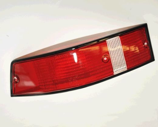 Heckleuchtenglas / Rücklichtglas links, Rand schwarz, passend für Porsche 911 F Modell & G Modell Bj. 69-89, US Version